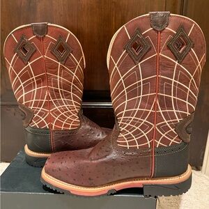 Men's Justin Work/Safety Boots (SE4835) - Ostrich EH Composite Toe - NWOT